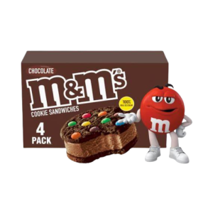 M&M Ice Cream Chocolate Cookie Sandwich 4.0oz